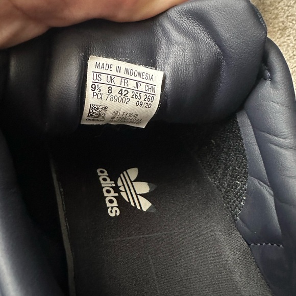 Adidas Superstar Legend Ink navy flower shoes. US 9.5 - Picture 8 of 8